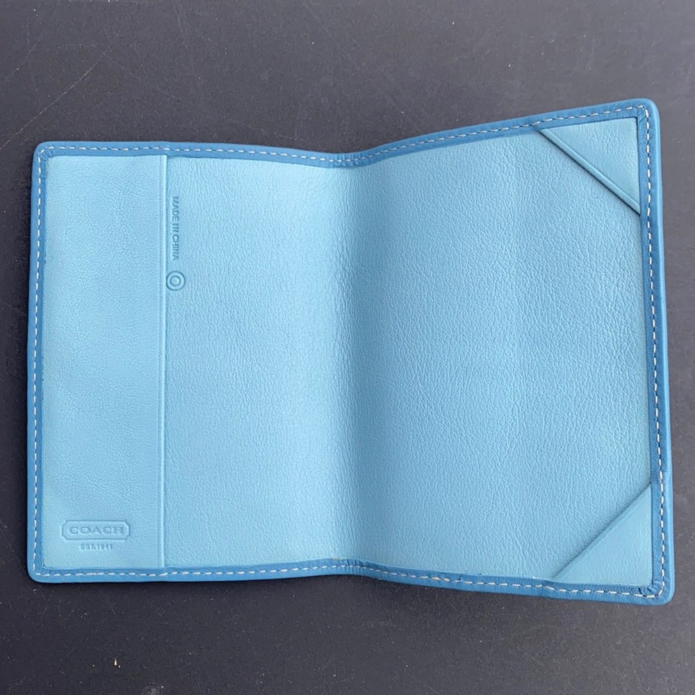 COACH leather Passport holder